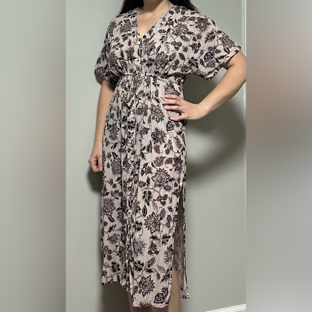 Others Follow Button Midi Dress